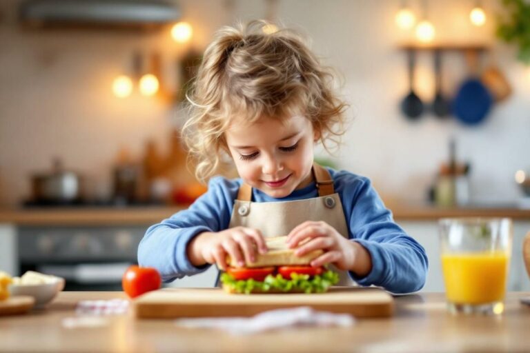 À quel âge laisser un enfant se faire à manger seul ? Astuces et sécurité