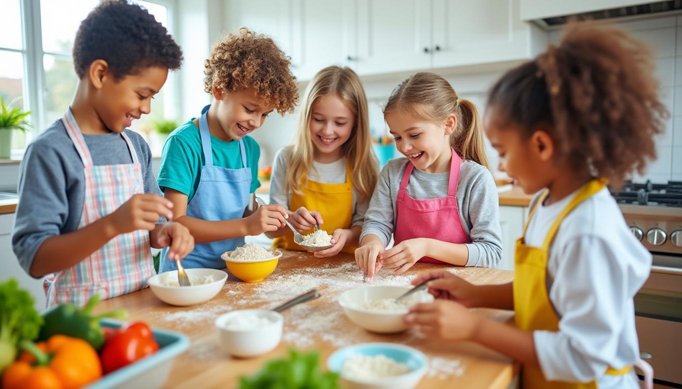 découvrez le meilleur âge pour initier vos enfants à la cuisine ! cet article explore les bienfaits d'impliquer les petits dans la préparation des repas, les compétences qu'ils peuvent acquérir et des conseils pratiques pour les aider à s'amuser tout en apprenant. un guide essentiel pour les parents désireux de partager des moments chaleureux en famille autour de la gastronomie.