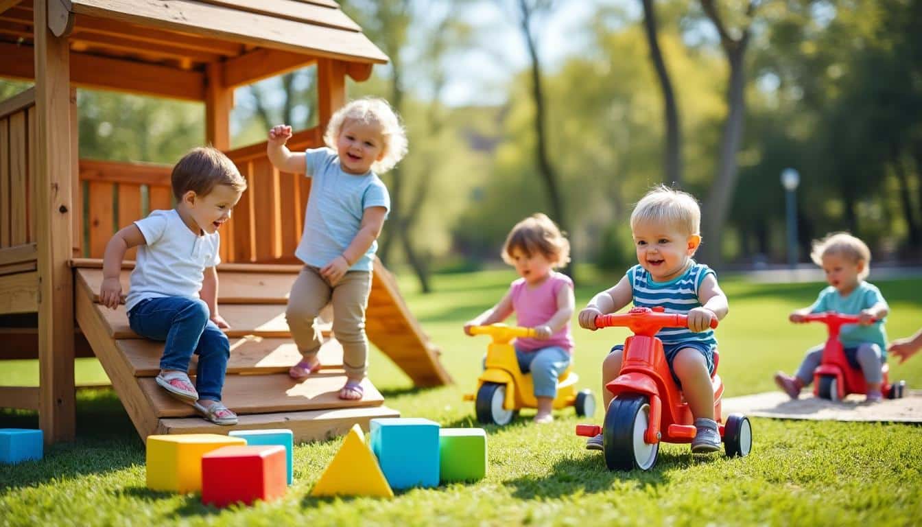 découvrez notre sélection de jeux d'extérieur adaptés dès 2 ans, conçus pour stimuler l'imagination et favoriser le développement des enfants tout en s'amusant en plein air.