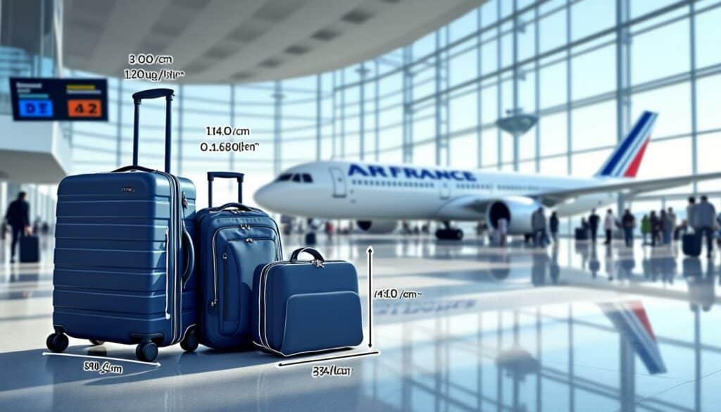 découvrez les dimensions maximales et le poids autorisé pour les bagages cabine chez air france. informez-vous sur les règles à respecter pour embarquer sans encombre avec votre valise ou accessoire à bord.
