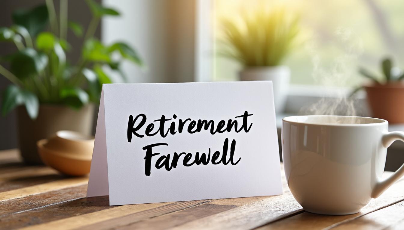 découvrez comment rédiger simplement un message de départ à la retraite. conseils et exemples pour dire au revoir avec élégance à vos collègues et marquer ce nouveau chapitre de votre vie.