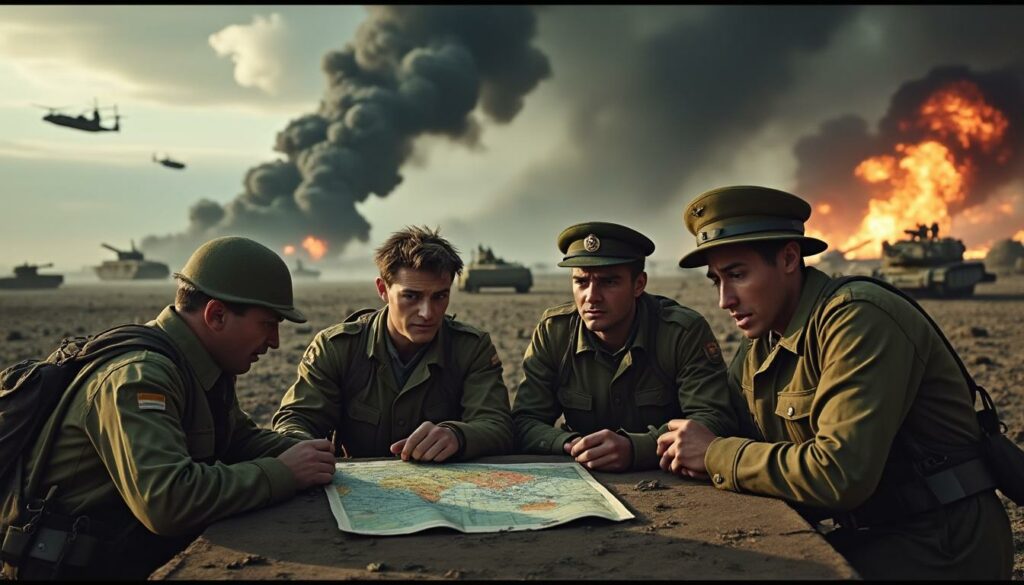 découvrez notre sélection des 10 meilleurs films de guerre : des classiques incontournables aux chefs-d'œuvre modernes, plongez au cœur de l’histoire et vivez des émotions fortes à travers des récits de conflits, de courage et d’héroïsme.