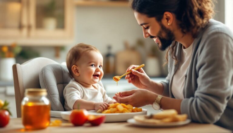 découvrez à quel âge il est sûr d'introduire le miel dans l'alimentation de votre bébé, les recommandations et les précautions à prendre.